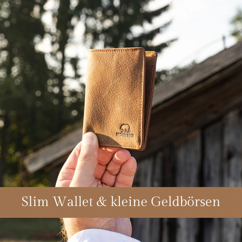 Slim Wallet und kleine Geldbärsen von Brown Bear Design Germany