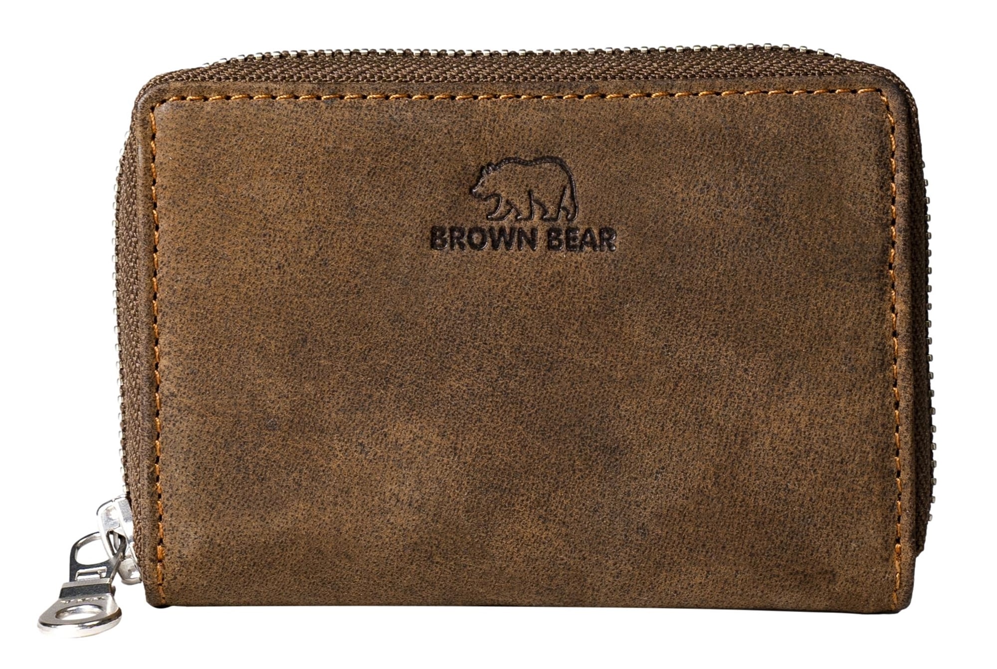 Brown Bear "Kai" - Smart Wallet Braun-Vintage