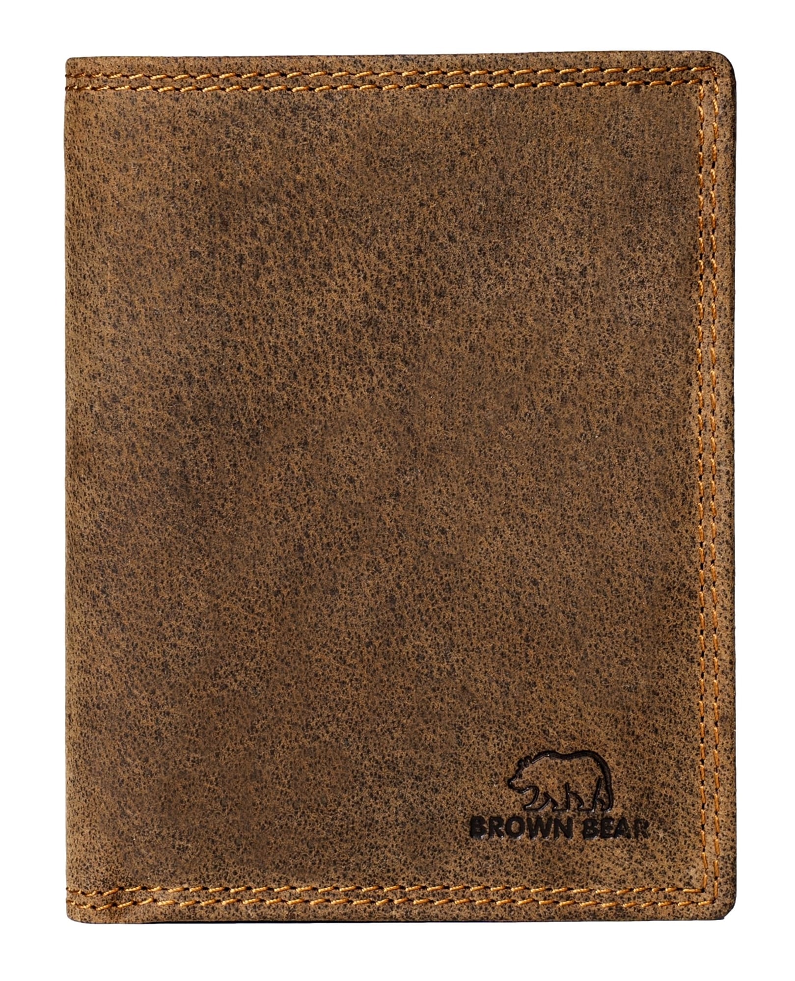 Brown Bear Classic 8015 - aufklappbares Kartenetui Braun-Vintage