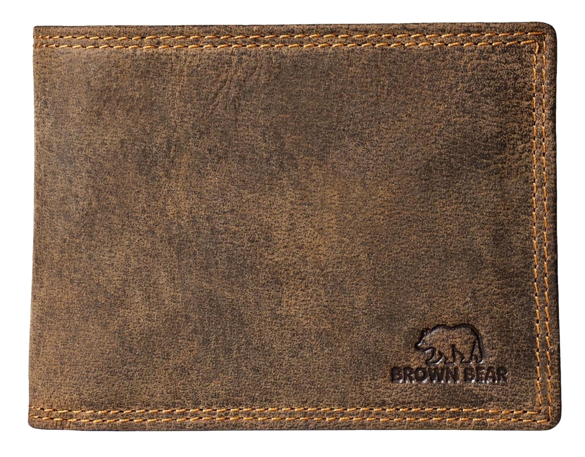 Brown Bear Golf 1018 - Dollarclip mit Münfach Braun-Vintage