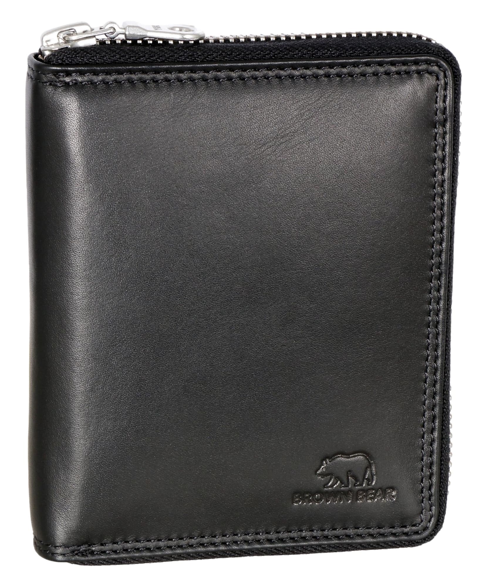 Brown Bear Classic 8009 - Geldbörse Schwarz Nappa